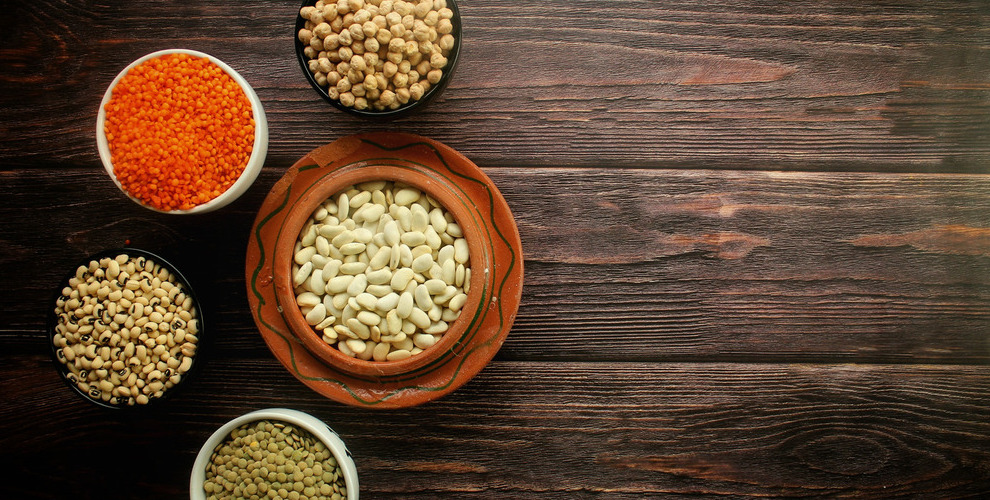 assortiment de légumes secs